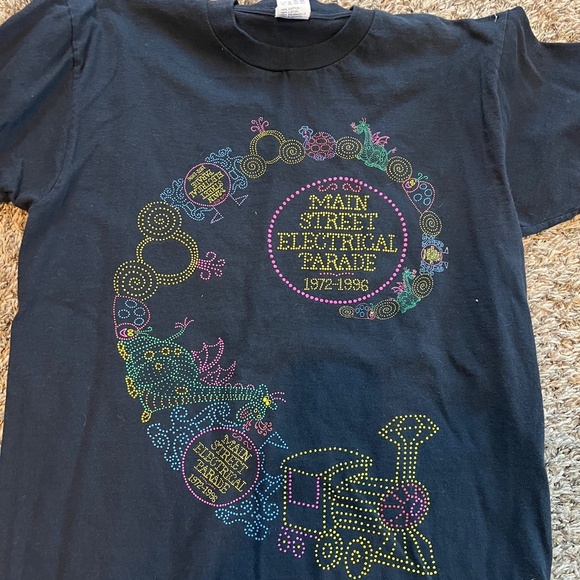 Vtg Disneyland Main Street Electrical Parade 1972-1996 T-Shirt Deadstock Medium - Picture 1 of 6